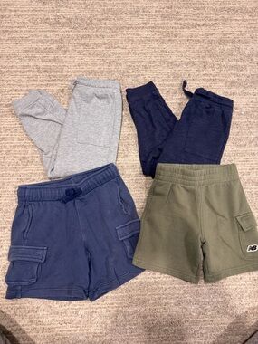 Kids 4T Sweat Shorts and Joggers Bundle